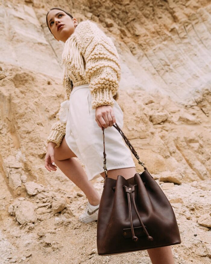 cartera de cuero wander