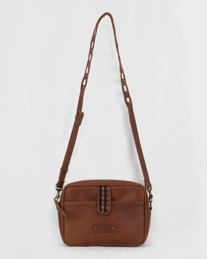 Bandolera cuero café