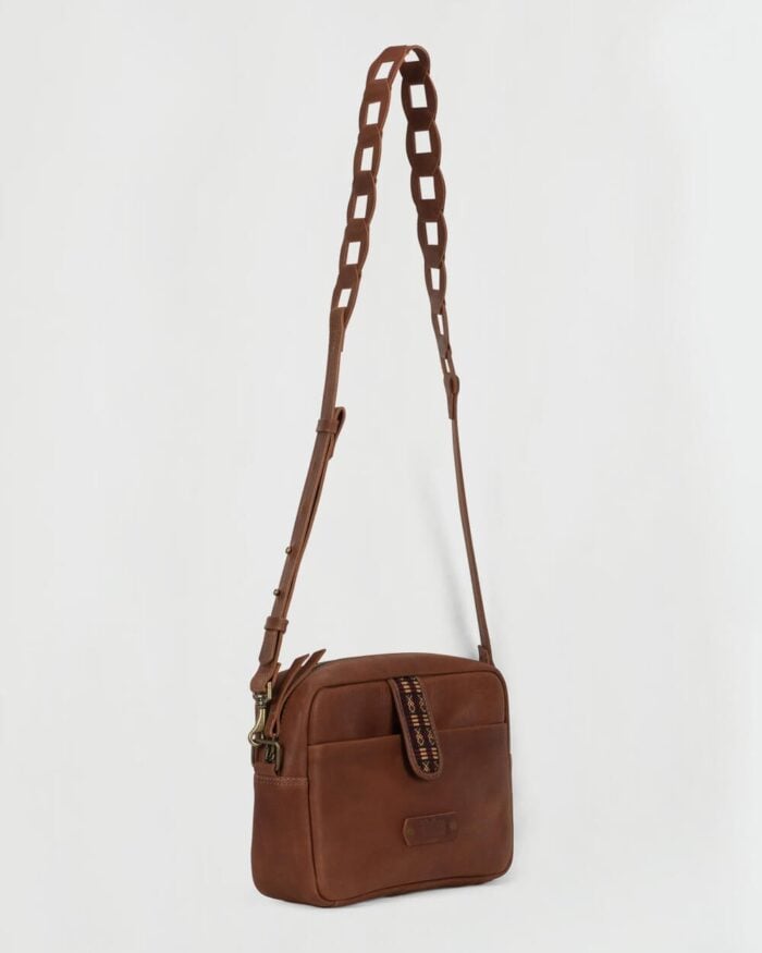 Bandolera cuero café