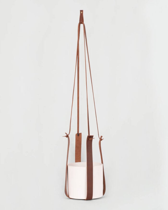 Colgante cuero café