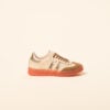 Zapato deportivo de cuero Sara beige, vista lateral