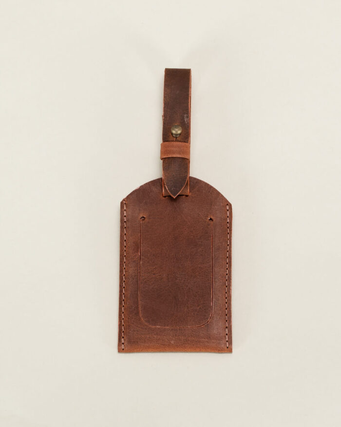 Alternative view of Travel Tag de cuero Puyu