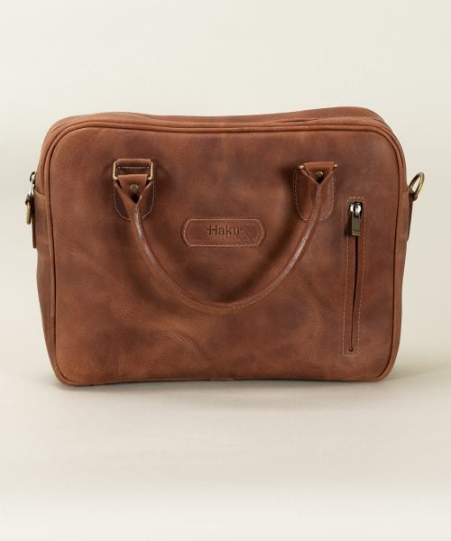 Alternative view of Maletín de cuero Trabis