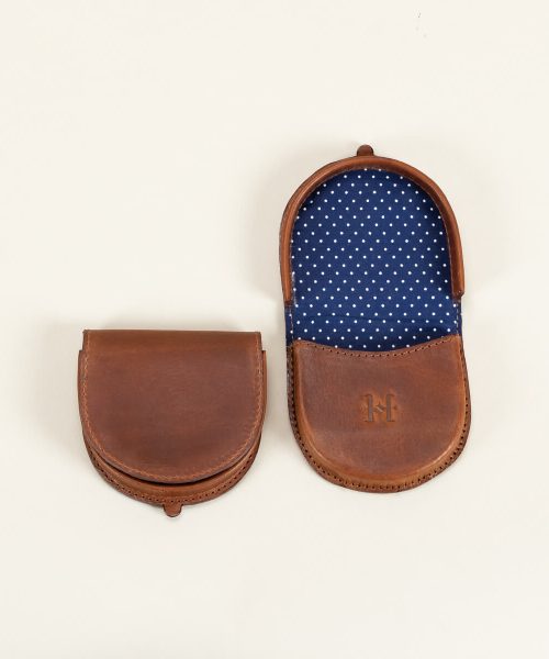 Monedero de cuero Flip