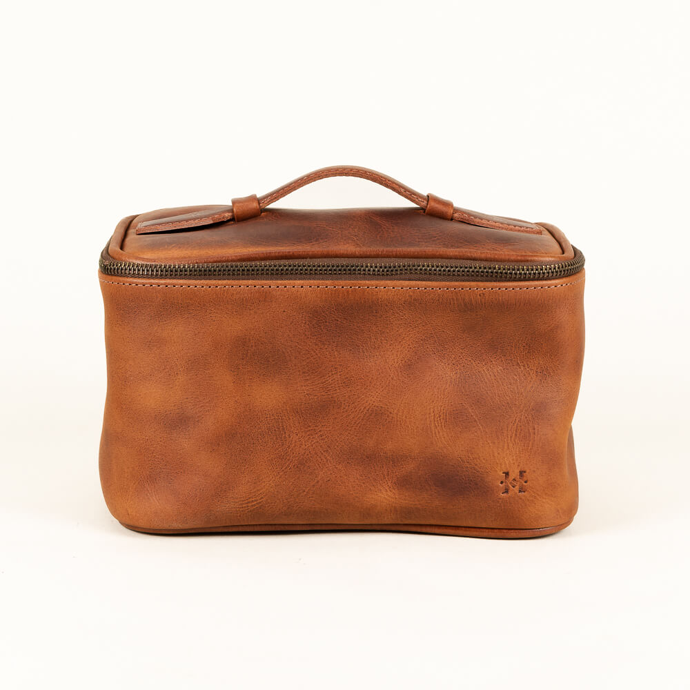 Cosmetiquera de cuero Anku