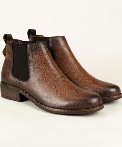 Botín en cuero de mujer Fiore