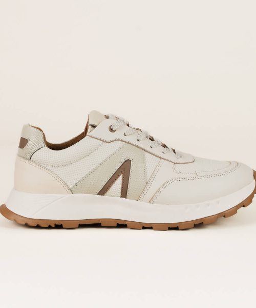 Zapato deportivo en cuero Perla