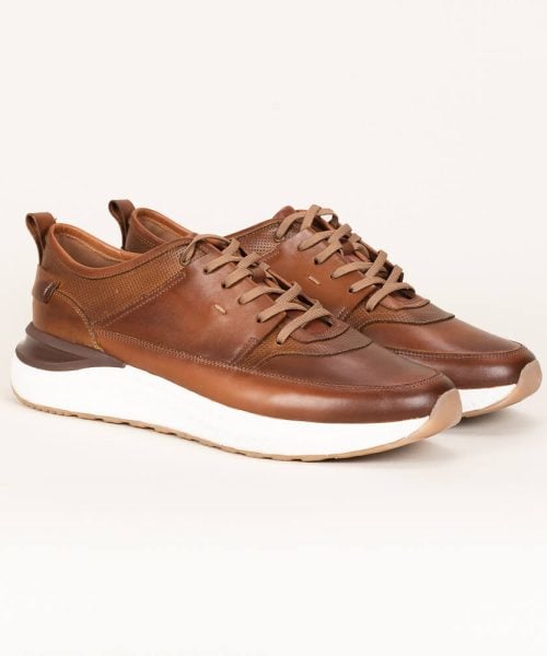 Zapato deportivo en cuero Mauro