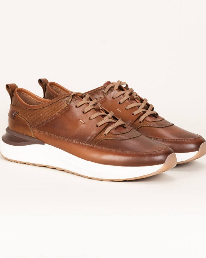 Zapato deportivo en cuero Mauro