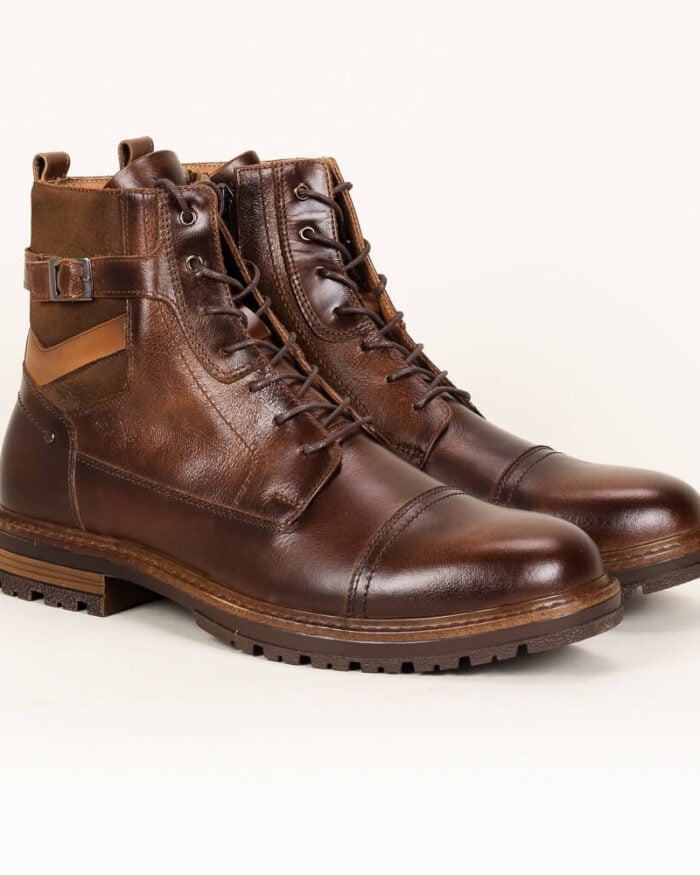 Bota de hombre en cuero Emilio