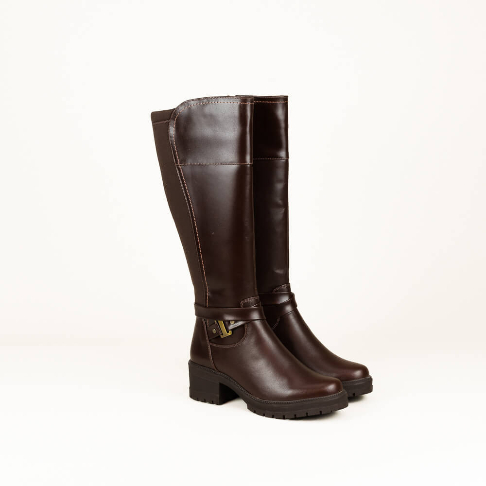 Bota en cuero de mujer Gabriela