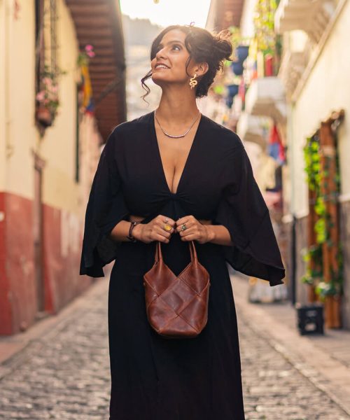 Cartera de cuero Paka