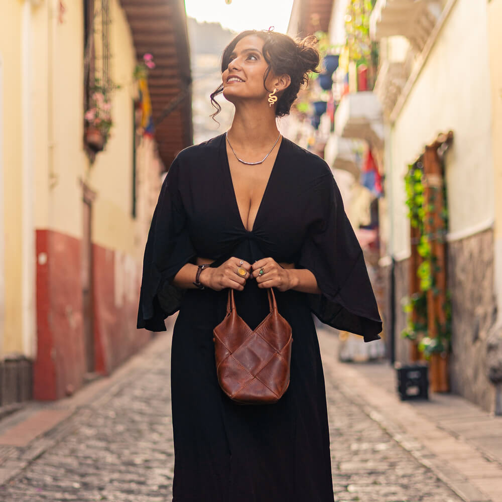 Cartera de cuero Paka