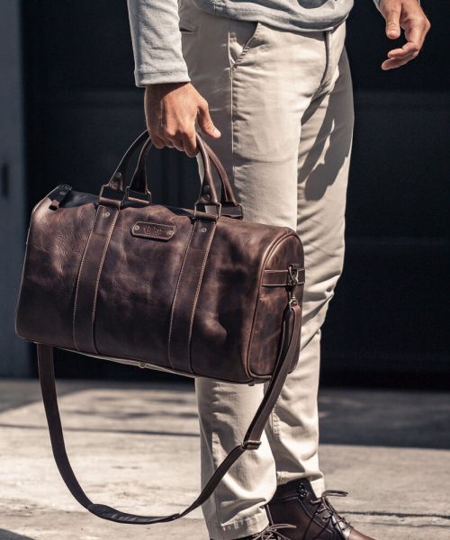 Maleta en cuero Via Weekender Mini