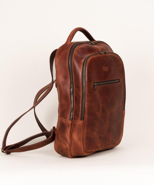 Alternative view of Mochila de cuero Chaski