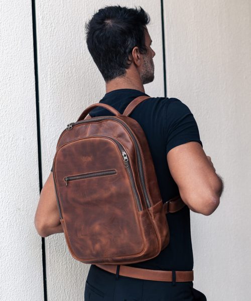 Mochila de cuero Chaski