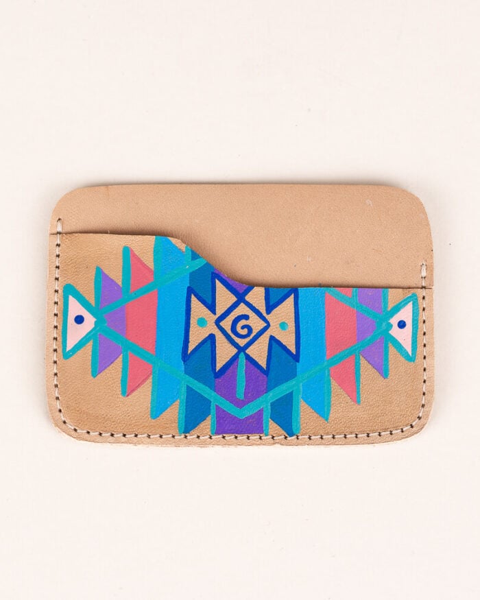 Alternative view of Tarjetero de cuero Kuchu Especial