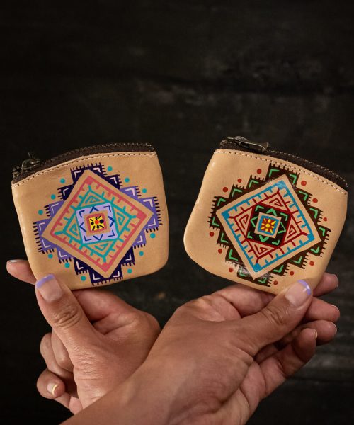 Mini Monedero de cuero Especial