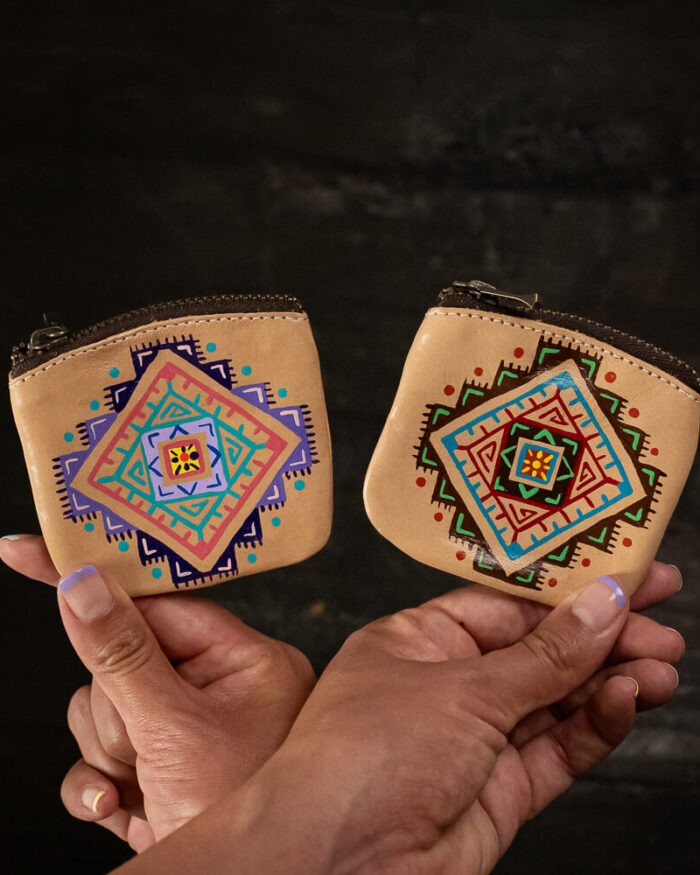 Mini Monedero de cuero Especial