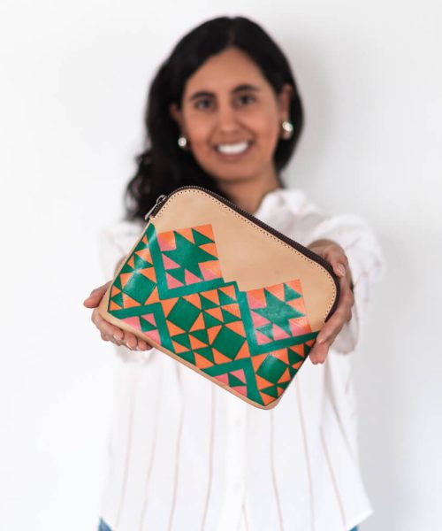 Cosmetiquera de cuero Kaya Especial