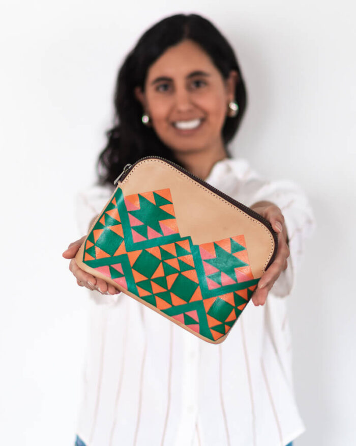 Cosmetiquera de cuero Kaya Especial