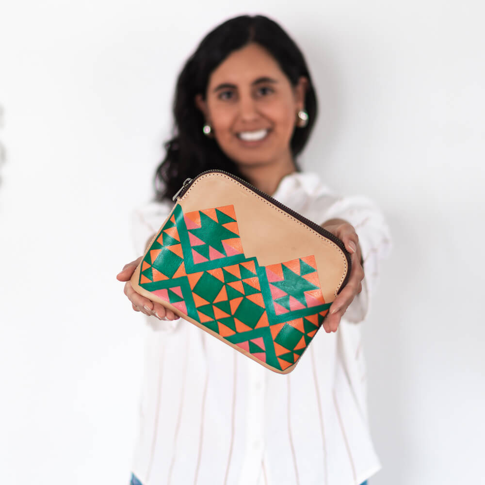 Cosmetiquera de cuero Kaya Especial