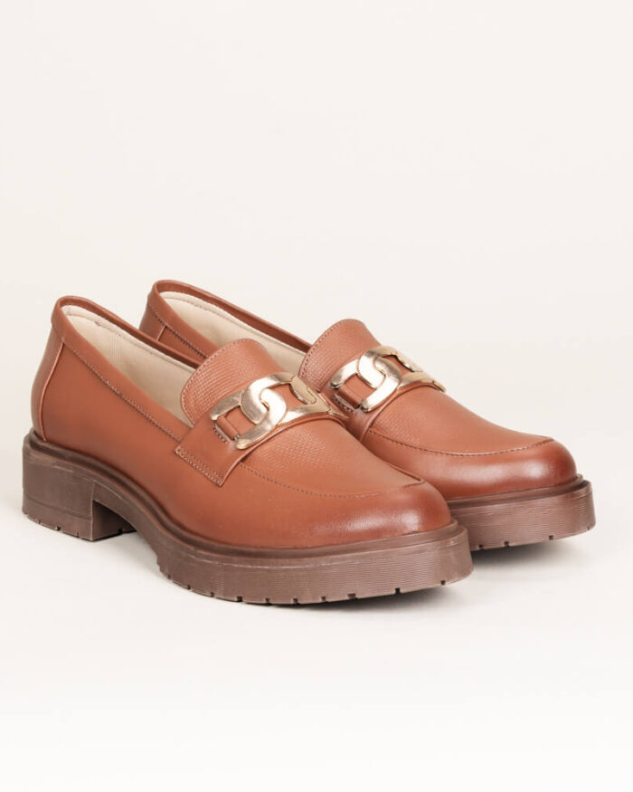 Mocasín en cuero Marta