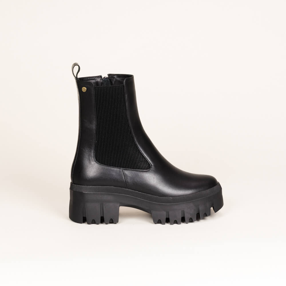 Bota en cuero de mujer Chunky - Image 3