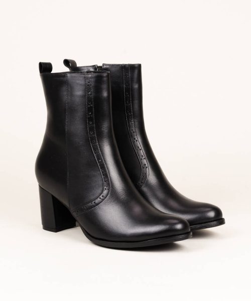 Alternative view of Botín en cuero Olivia