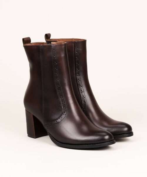 Botín en cuero Olivia