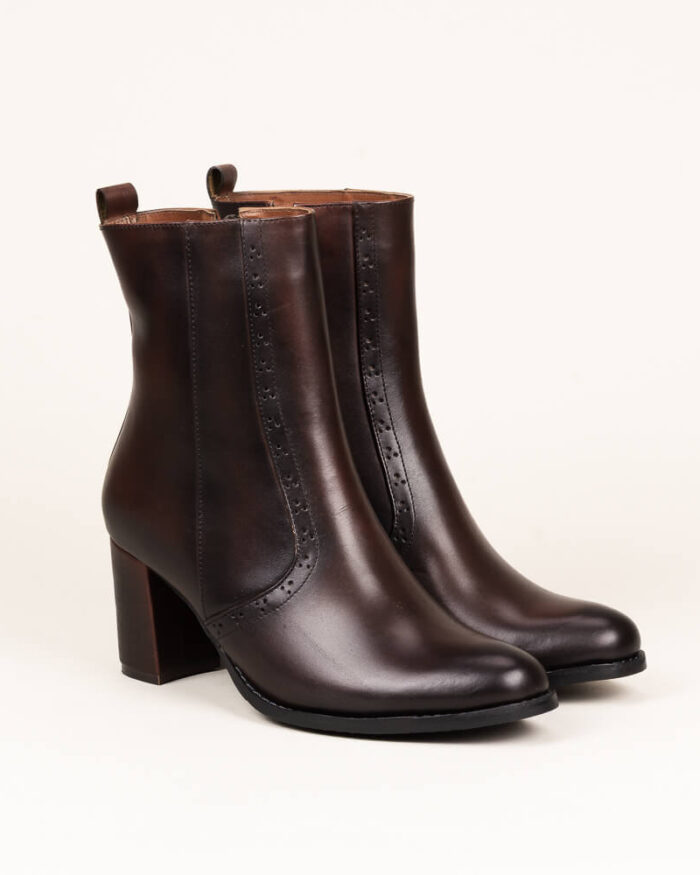 Botín en cuero Olivia