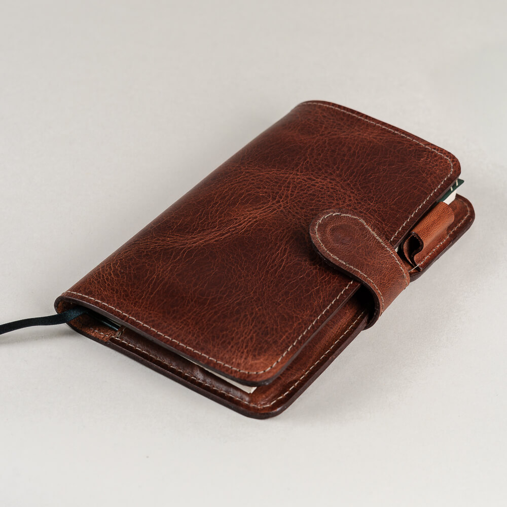 Mini Porta libreta en cuero A6