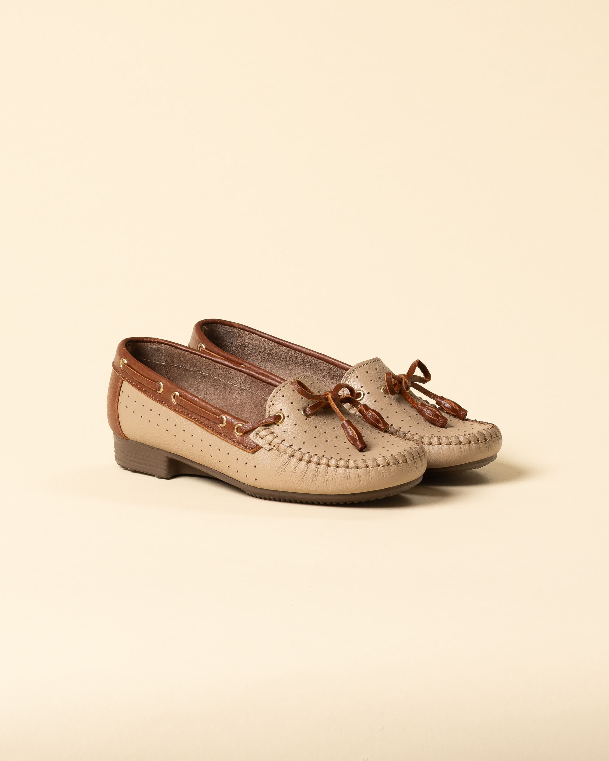 Mocasín en cuero Danna
