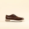 Zapato urbano en cuero Filipo café oscuro, vista lateral